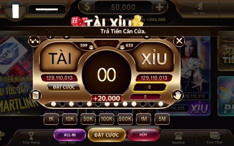 Tài xỉu online tỷ lệ cược hấp dẫn